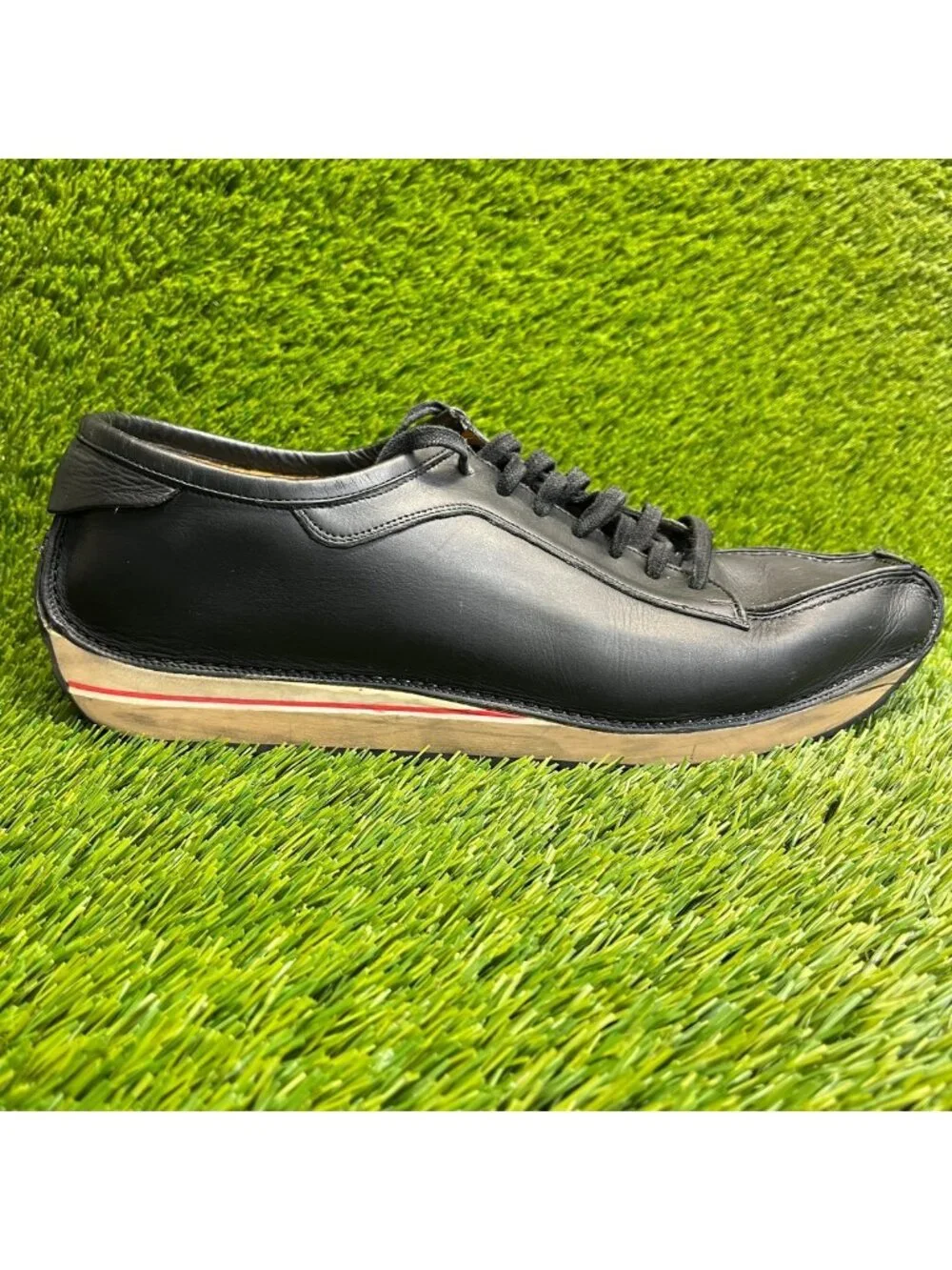 Bally Of Switzerland Mens Size 13 Black Casual Leather Oxford Shoes Sneakers